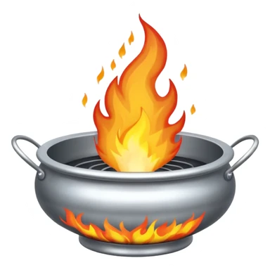 can you make a silver fire basin with a fire coming out of the top sticker