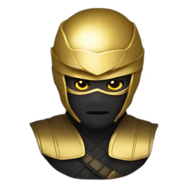 gold ninja sticker