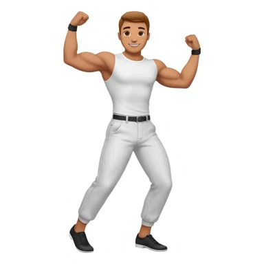 dans eden erkek sticker