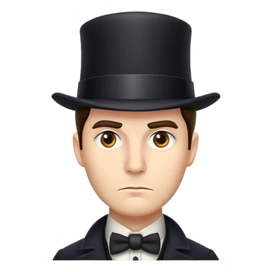 Detective with a tophat sticker