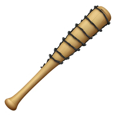 barbed wire wrapped around baseball bat fully sticker