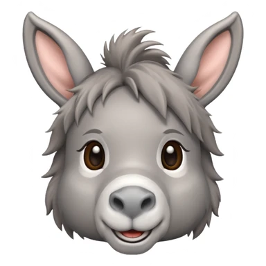 Cute donkey sticker