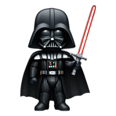 Darth Vader holding a sword sticker