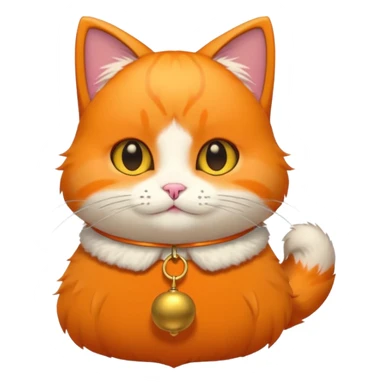 neko with bell sticker