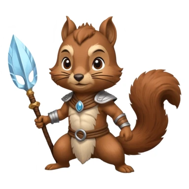 water bending squirrel warrior sticker