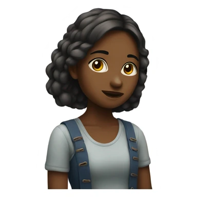 A girl near the river on a summer evening sticker