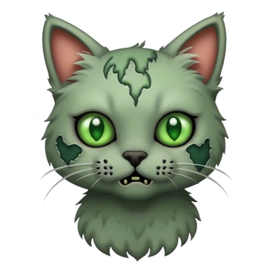 cute zombie cat sticker
