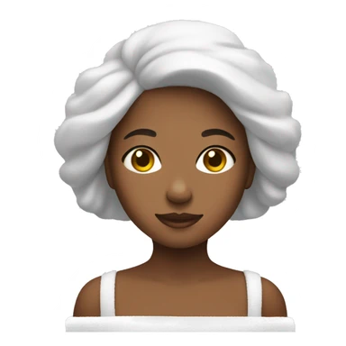 Cute spa girl sticker