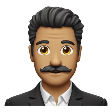 hot guy with moustache sticker