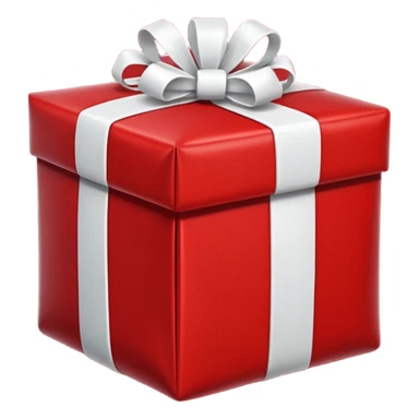 red Santa's bag with red gift boxes with white bows sticker