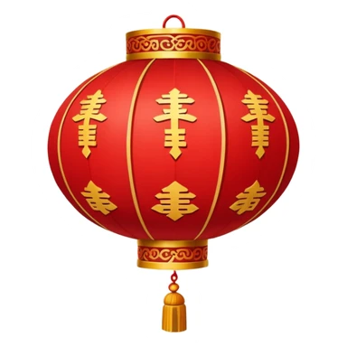 chinese red lantern sticker