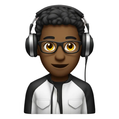 DJ at the mixing desk sticker