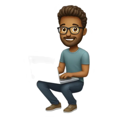 startup-designer-with-laptop sticker