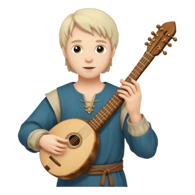 medieval bard sticker
