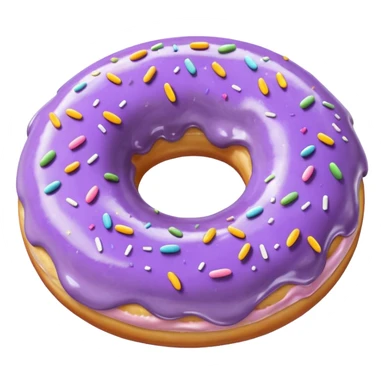 lavender colored donut lavender colored donut sticker