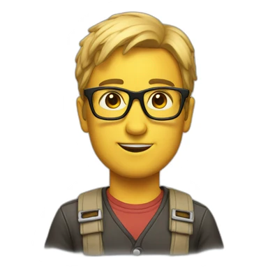 Upgraded nerd sticker