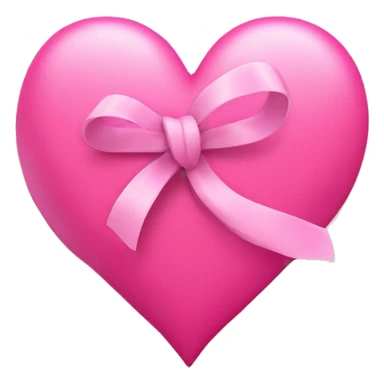 Pinkes Herz mit einer Schleife  sticker