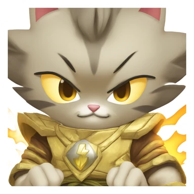 Super sayan kitty sticker