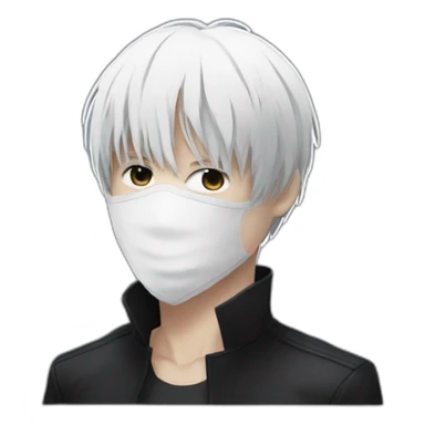 Ken kaneki with his mask on sticker