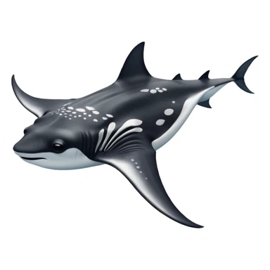 Manta ray sticker