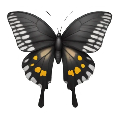 Borboleta preta sticker