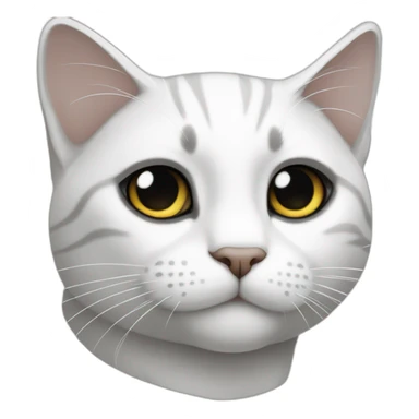 Gato blanco y negro sticker