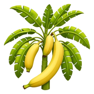 Banana tree sticker