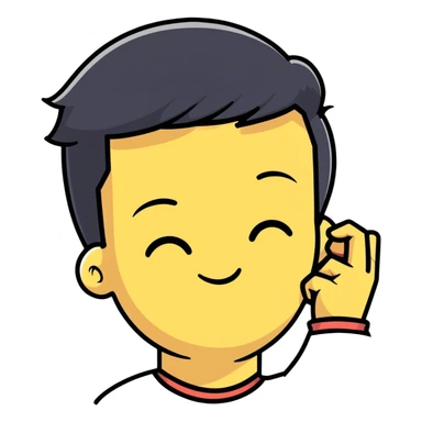smirking face with hand on forehead sticker