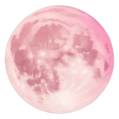 Light pink pink moon sticker