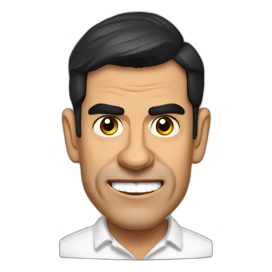 Pedro Sánchez with horns sticker