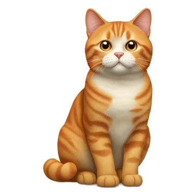 British orange cat  sticker