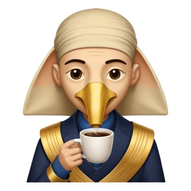 Thoth drink coffee sticker