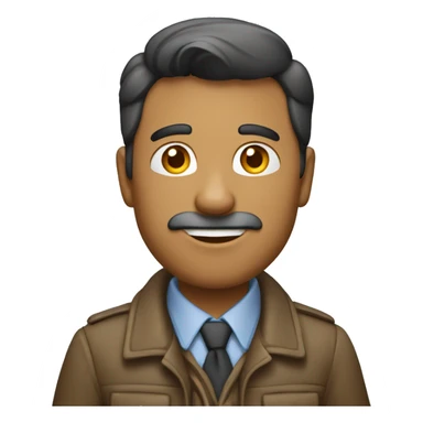 homme brun qui trvaille sur mac sticker
