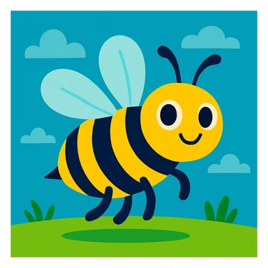 Bee sticker