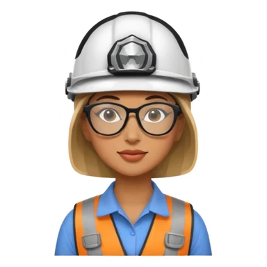 woman wearing helmet glasses sticker