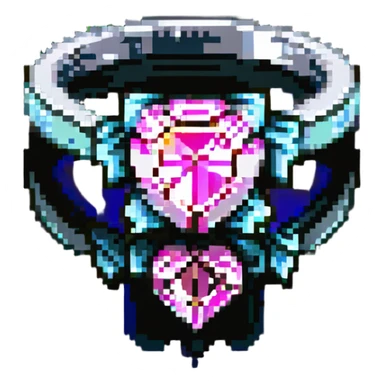 A pink diamond ring in a bow shape, similar to the reference image sticker