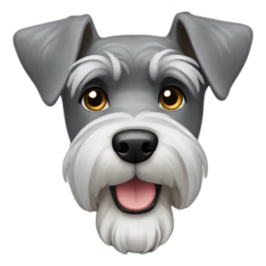 grey schnauzer sticker