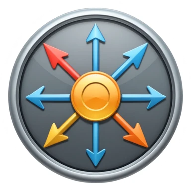 mac os icon rotation retro, gray 80s, arrows, direction circle sticker