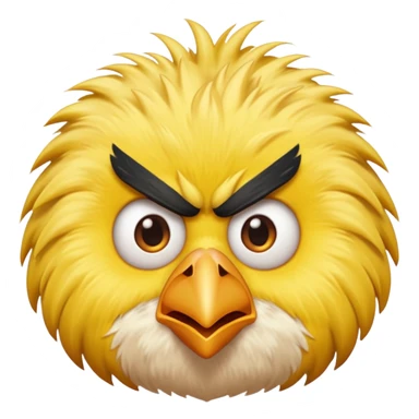 annoyed cute angry bird emoji sticker