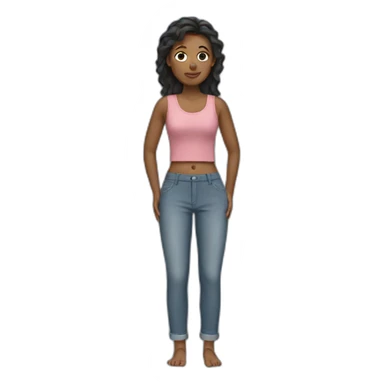 Woman with pants sticker