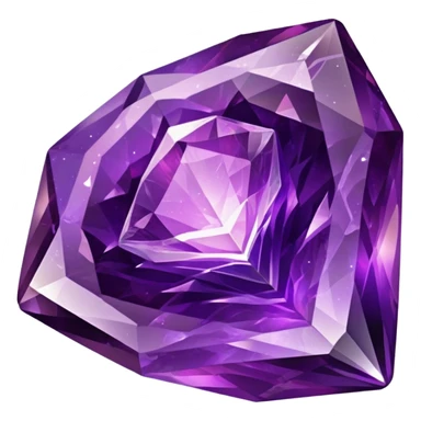 Complex Amethyst-rubby Nebula Galaxy Crystal sticker