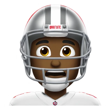 Ohio state football player crying  sticker