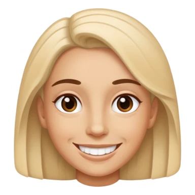 Mel smiling  sticker