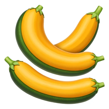 zucchini made out of cheese sticker