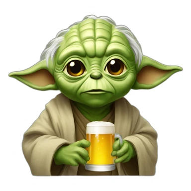 Yoda-drink-beer sticker