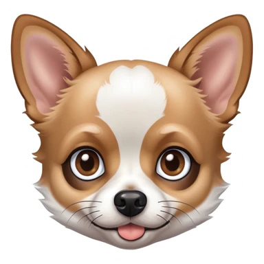 Merle chihuahua one Blue and one Brown eyes sticker