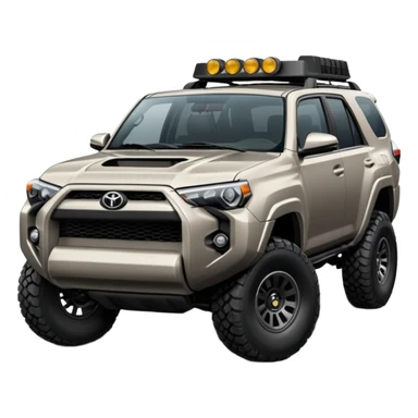 The color Lunar rock jacked up 4 runner sticker