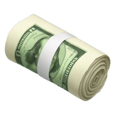  rolled banknote sticker