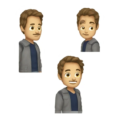 three craig federighis in the style of Three Wold Moon sticker