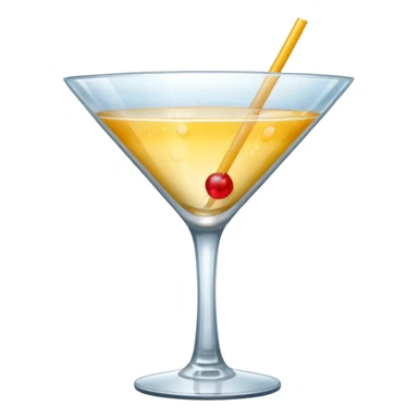 empty cocktail glass sticker